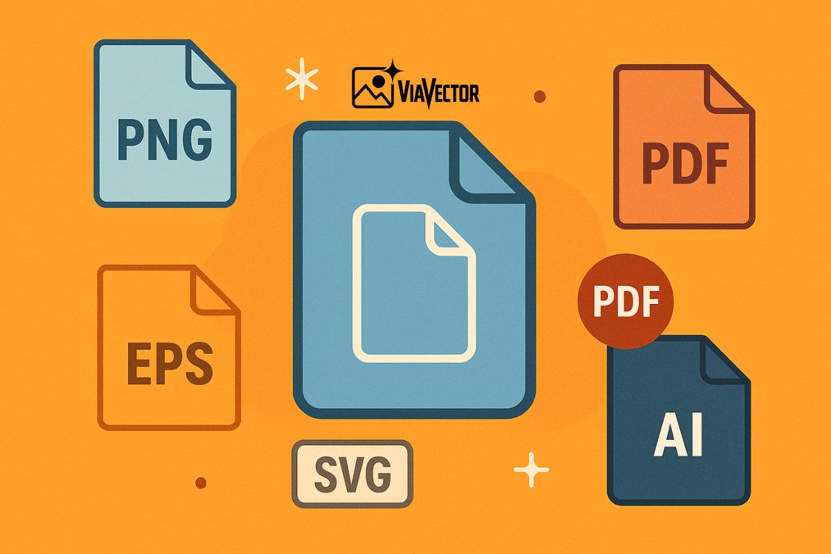 ViaVector - Difference between file types PNG, JPG, PDF, AI, EPS, SVG